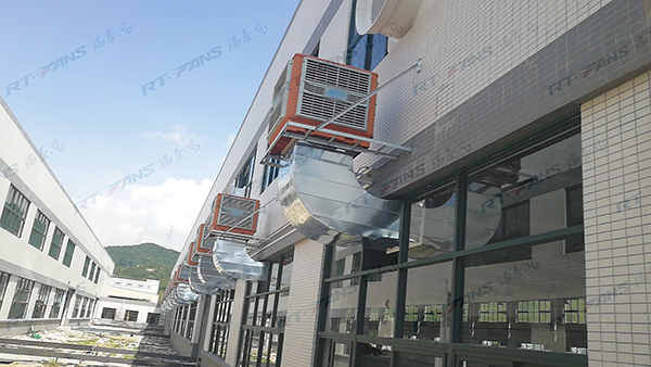 珠海纖科工業(yè)車(chē)間通風(fēng)降溫解決方案-扇機(jī)組合